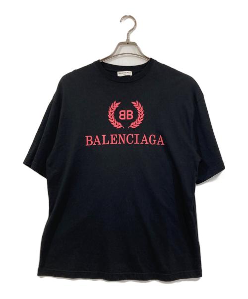 BALENCIAGA（バレンシアガ）BALENCIAGA (バレンシアガ) BB LOGO TEE ブラック サイズ:Sの古着・服飾アイテム