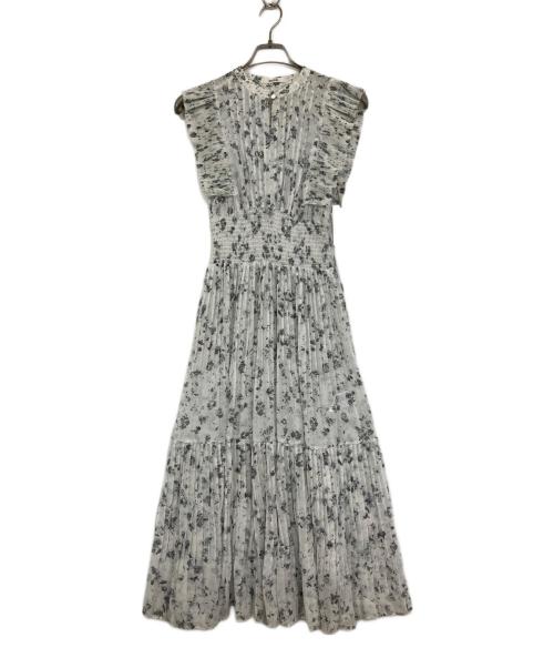 Snidel（スナイデル）Snidel (スナイデル) Sustainableフリルワンピース ホワイトの古着・服飾アイテム