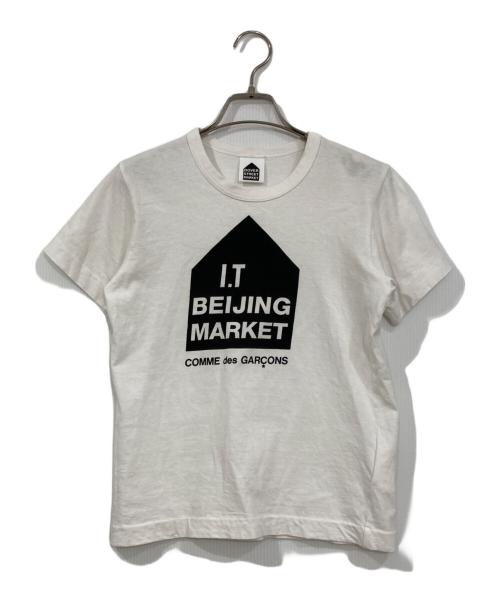 COMME des GARCONS（コムデギャルソン）COMME des GARCONS (コムデギャルソン) DOVER STREET MARKET (ドーバー ストリート マーケット) 半袖カットソー ホワイト サイズ:Sの古着・服飾アイテム