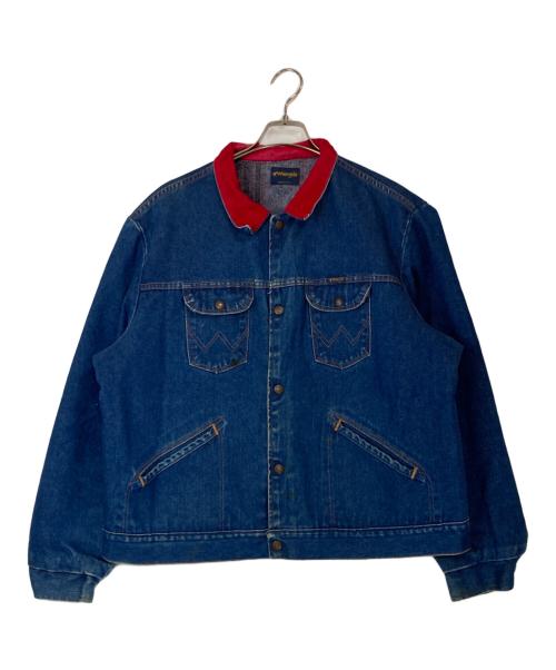 Wrangler（ラングラー）Wrangler (ラングラー) ブランケットジャケット ブルー サイズ:不明(実寸参照、平置きサイズ)の古着・服飾アイテム