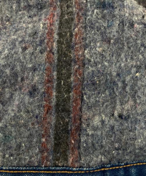 Wrangler（ラングラー）Wrangler (ラングラー) ブランケットジャケット ブルー サイズ:不明(実寸参照、平置きサイズ)の古着・服飾アイテム