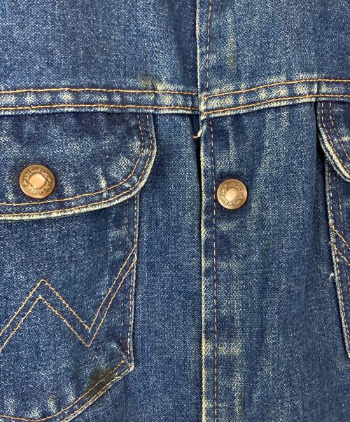 Wrangler（ラングラー）Wrangler (ラングラー) ブランケットジャケット ブルー サイズ:不明(実寸参照、平置きサイズ)の古着・服飾アイテム