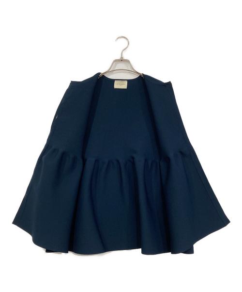 UNITED ARROWS（ユナイテッドアローズ）UNITED ARROWS (ユナイテッドアローズ) フリルニットベスト ネイビー サイズ:SIZE Freeの古着・服飾アイテム