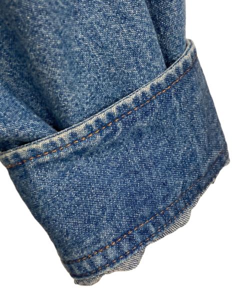BALENCIAGA（バレンシアガ）BALENCIAGA (バレンシアガ) バックロゴボタンダウンデニムシャツ インディゴ サイズ:37の古着・服飾アイテム