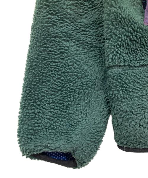Patagonia（パタゴニア）Patagonia (パタゴニア) レトロXフリースジャケット グリーン×パープル サイズ:Sの古着・服飾アイテム