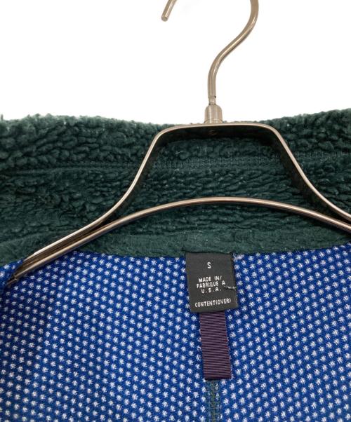 Patagonia（パタゴニア）Patagonia (パタゴニア) レトロXフリースジャケット グリーン×パープル サイズ:Sの古着・服飾アイテム