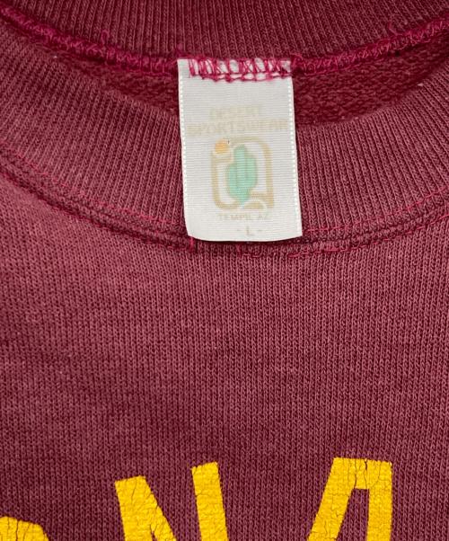 DESERT SPORTSWEAR（デザートスポーツウェア）DESERT SPORTSWEAR (デザートスポーツウェア) ヴィンテージスウェット ワインレッド サイズ:Lの古着・服飾アイテム