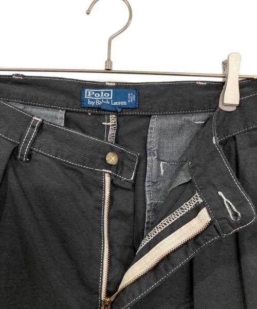 POLO RALPH LAUREN（ポロ・ラルフローレン）POLO RALPH LAUREN (ポロ・ラルフローレン) 2タックチノハーフパンツ ブラック サイズ:SIZE 34の古着・服飾アイテム