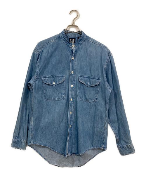 OLD GAP（オールドギャップ）OLD GAP (オールドギャップ) バンドカラーデニムシャツ インディゴ サイズ:Ⅿの古着・服飾アイテム