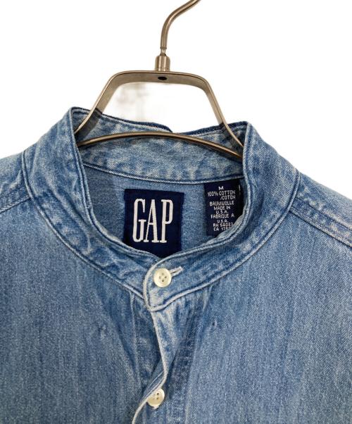 OLD GAP（オールドギャップ）OLD GAP (オールドギャップ) バンドカラーデニムシャツ インディゴ サイズ:Ⅿの古着・服飾アイテム
