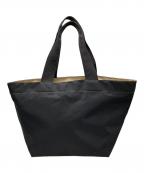 Herve Chapelierエルベシャプリエ）の古着「ナイロン舟型ショルダーML」｜ブラック×ベージュ