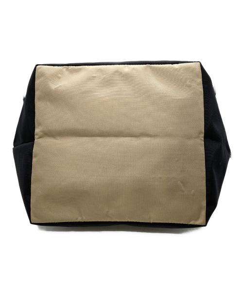 Herve Chapelier（エルベシャプリエ）Herve Chapelier (エルベシャプリエ) ナイロン舟型ショルダーML ブラック×ベージュの古着・服飾アイテム
