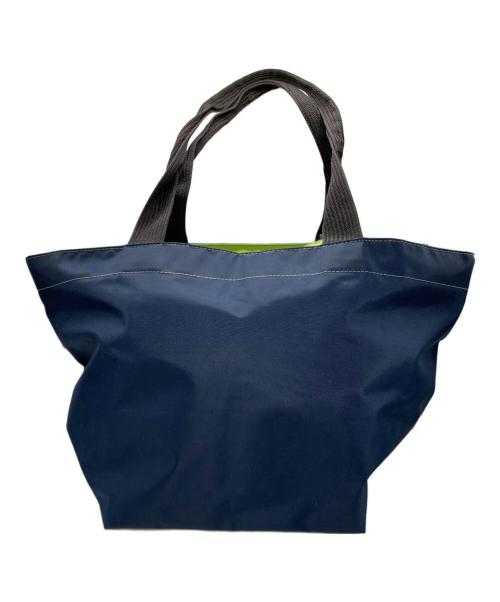 Herve Chapelier（エルベシャプリエ）Herve Chapelier (エルベシャプリエ) ナイロン舟型ショルダーL ネイビー×グリーンの古着・服飾アイテム