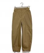 Nobleノーブル）の古着「カーブシルエットパンツ」｜ベージュ