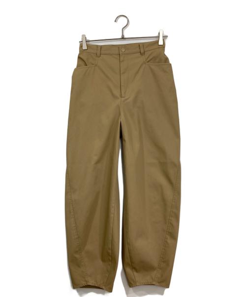 Noble（ノーブル）Noble (ノーブル) カーブシルエットパンツ ベージュ サイズ:36の古着・服飾アイテム