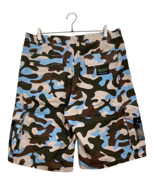 BoTT（ボット）BoTT (ボット) Mesh Pocket Cargo Short ブルー×ベージュ サイズ:XLの古着・服飾アイテム
