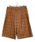 soonerorlater（スーナーオアレイター）の古着「25ss CHECKED BAGGY SHORTS」｜ブラウン