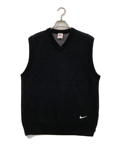 SUPREME（シュプリーム）SUPREME (シュプリーム) NIKE (ナイキ) Sweater Vest ブラック サイズ:Ⅿの古着・服飾アイテム
