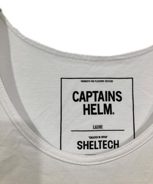 CAPTAINS HELM（キャプテンズヘルム）CAPTAINS HELM (キャプテンズヘルム) SHELTECH COOL TOUCH + DRY TECH TANK TOP/シェルテックタンクトップ ホワイト サイズ:Lの古着・服飾アイテム