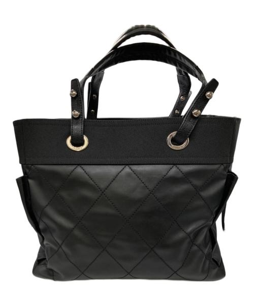 CHANEL（シャネル）CHANEL (シャネル) パリビアリッツ トートGM ブラックの古着・服飾アイテム