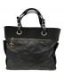 CHANEL（シャネル）の古着「パリビアリッツ トートGM」｜ブラック