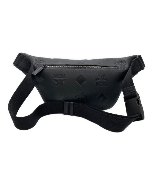 MCM（エムシーエム）MCM (エムシーエム) Fursten ベルトバッグ - マキシモノグラムレザー ブラックの古着・服飾アイテム