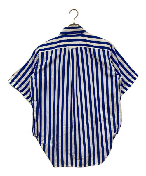 POLO RALPH LAUREN（ポロ・ラルフローレン）POLO RALPH LAUREN (ポロ・ラルフローレン) RELAXED FIT STRIPED COTTON SHIRT/半袖ストライプシャツ ブルー サイズ:Sの古着・服飾アイテム