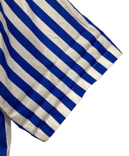 POLO RALPH LAUREN（ポロ・ラルフローレン）POLO RALPH LAUREN (ポロ・ラルフローレン) RELAXED FIT STRIPED COTTON SHIRT/半袖ストライプシャツ ブルー サイズ:Sの古着・服飾アイテム