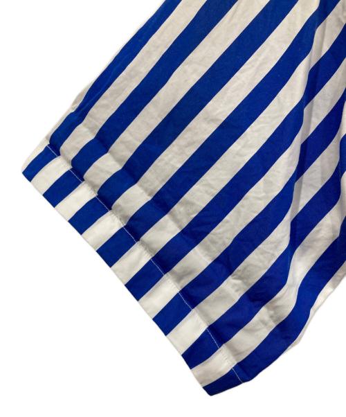 POLO RALPH LAUREN（ポロ・ラルフローレン）POLO RALPH LAUREN (ポロ・ラルフローレン) RELAXED FIT STRIPED COTTON SHIRT/半袖ストライプシャツ ブルー サイズ:Sの古着・服飾アイテム