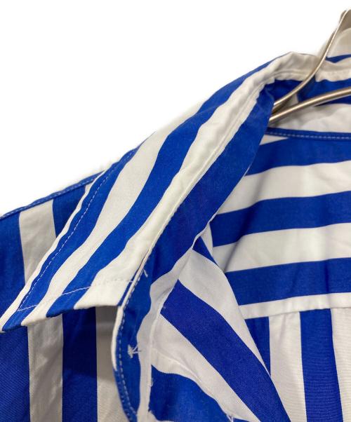 POLO RALPH LAUREN（ポロ・ラルフローレン）POLO RALPH LAUREN (ポロ・ラルフローレン) RELAXED FIT STRIPED COTTON SHIRT/半袖ストライプシャツ ブルー サイズ:Sの古着・服飾アイテム