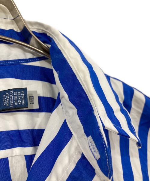 POLO RALPH LAUREN（ポロ・ラルフローレン）POLO RALPH LAUREN (ポロ・ラルフローレン) RELAXED FIT STRIPED COTTON SHIRT/半袖ストライプシャツ ブルー サイズ:Sの古着・服飾アイテム