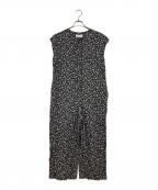 SLOBE IENAスローブ イエナ）の古着「リネンレーヨンプリントオールインワン」｜ブラック