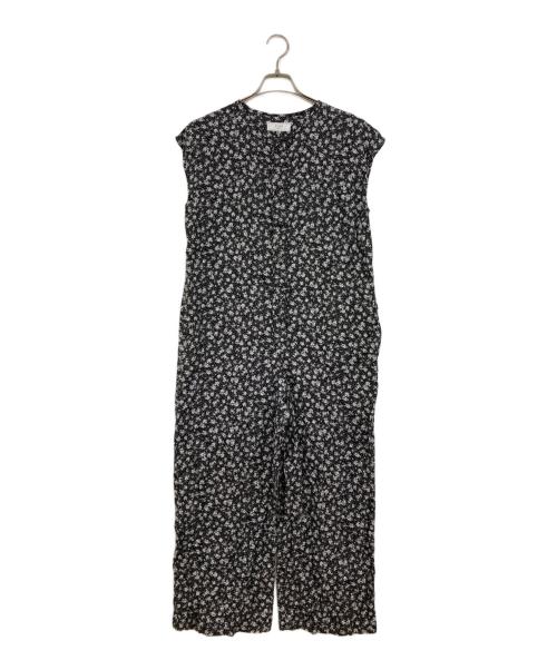 SLOBE IENA（スローブ イエナ）SLOBE IENA (スローブ イエナ) リネンレーヨンプリントオールインワン ブラック サイズ:FREEの古着・服飾アイテム