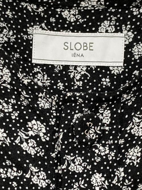 SLOBE IENA（スローブ イエナ）SLOBE IENA (スローブ イエナ) リネンレーヨンプリントオールインワン ブラック サイズ:FREEの古着・服飾アイテム