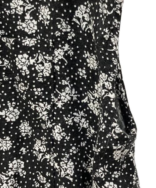 SLOBE IENA（スローブ イエナ）SLOBE IENA (スローブ イエナ) リネンレーヨンプリントオールインワン ブラック サイズ:FREEの古着・服飾アイテム