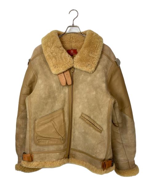 AVIREX（アヴィレックス）AVIREX (アヴィレックス) B-3ムートンフライトジャケット ベージュ サイズ:40の古着・服飾アイテム