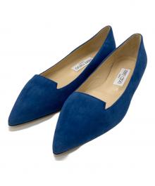 JIMMY CHOO（ジミーチュウ）の古着「スウェードパンプス」｜ブルー