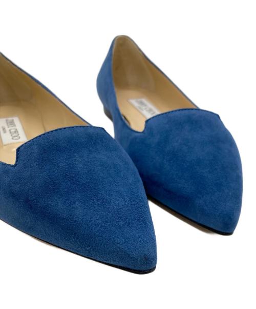 JIMMY CHOO（ジミーチュウ）JIMMY CHOO (ジミーチュウ) スウェードパンプス ブルー サイズ:37の古着・服飾アイテム