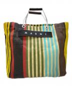 MARNIマルニ）の古着「フラワーカフェトートバッグ/MARKET STRIPE BAG」｜マルチカラー