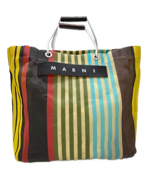 MARNI（マルニ）MARNI (マルニ) フラワーカフェトートバッグ/MARKET STRIPE BAG マルチカラーの古着・服飾アイテム
