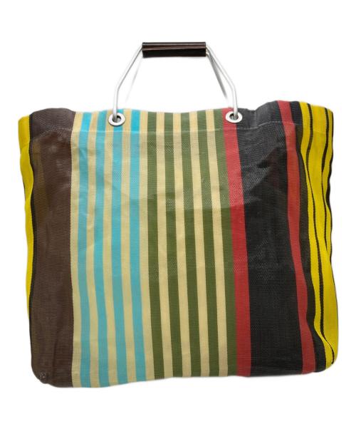 MARNI（マルニ）MARNI (マルニ) フラワーカフェトートバッグ/MARKET STRIPE BAG マルチカラーの古着・服飾アイテム