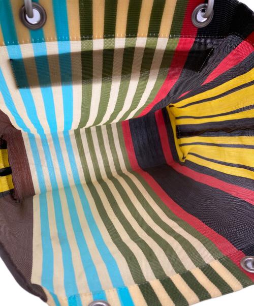 MARNI（マルニ）MARNI (マルニ) フラワーカフェトートバッグ/MARKET STRIPE BAG マルチカラーの古着・服飾アイテム