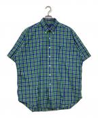 POLO RALPH LAURENポロ・ラルフローレン）の古着「BDチェック半袖シャツ」｜グリーン×ブルー