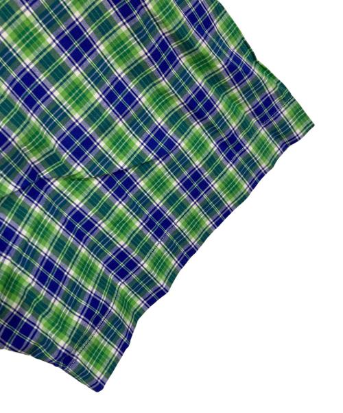 POLO RALPH LAUREN（ポロ・ラルフローレン）POLO RALPH LAUREN (ポロ・ラルフローレン) BDチェック半袖シャツ グリーン×ブルー サイズ:XLの古着・服飾アイテム
