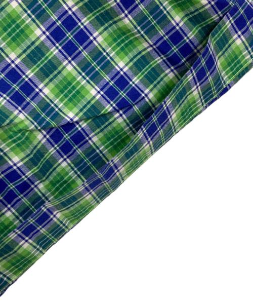 POLO RALPH LAUREN（ポロ・ラルフローレン）POLO RALPH LAUREN (ポロ・ラルフローレン) BDチェック半袖シャツ グリーン×ブルー サイズ:XLの古着・服飾アイテム