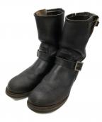 RED WINGレッドウィング）の古着「90'sエンジニアブーツ」｜ブラック