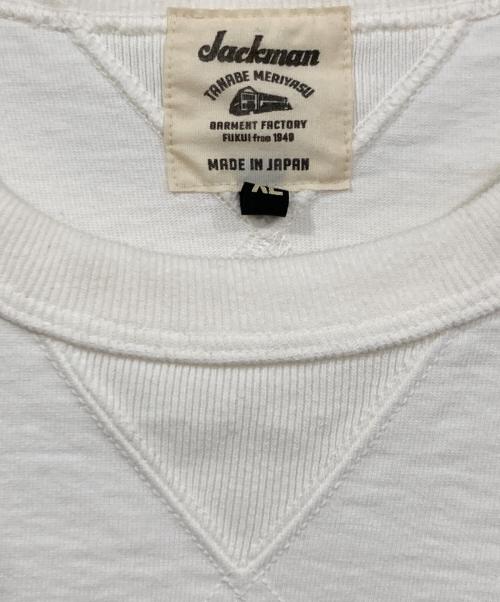 JACKMAN（ジャックマン）JACKMAN (ジャックマン) ドツメリブTシャツ ホワイト サイズ:XLの古着・服飾アイテム