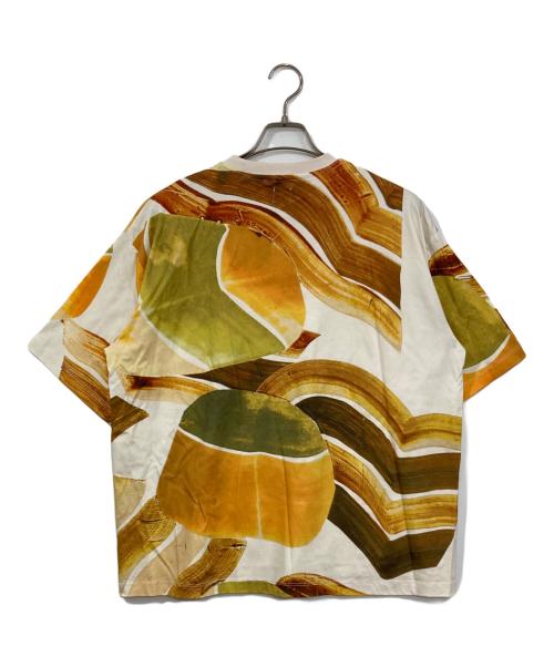 EDIFICE（エディフィス）EDIFICE (エディフィス) Tiffany Bouelle 別注パターンスムースTシャツ ホワイト サイズ:Lの古着・服飾アイテム