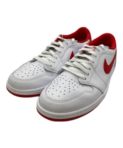 NIKE（ナイキ）NIKE (ナイキ) エアジョーダン1ロー ホワイト×レッド サイズ:30.5cmの古着・服飾アイテム