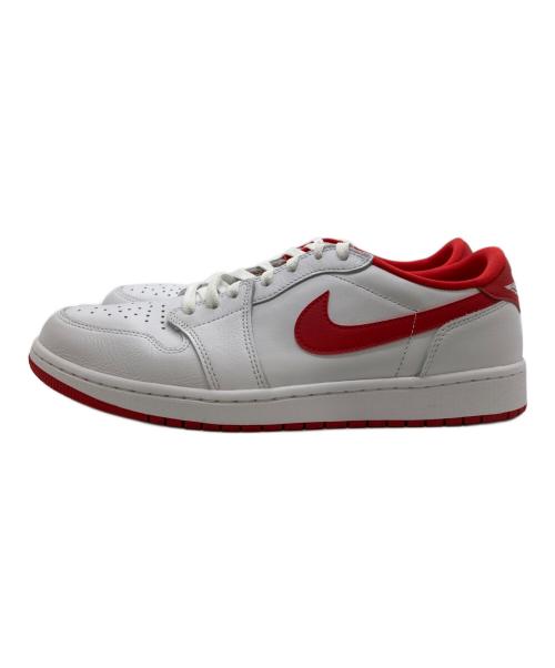 NIKE（ナイキ）NIKE (ナイキ) エアジョーダン1ロー ホワイト×レッド サイズ:30.5cmの古着・服飾アイテム